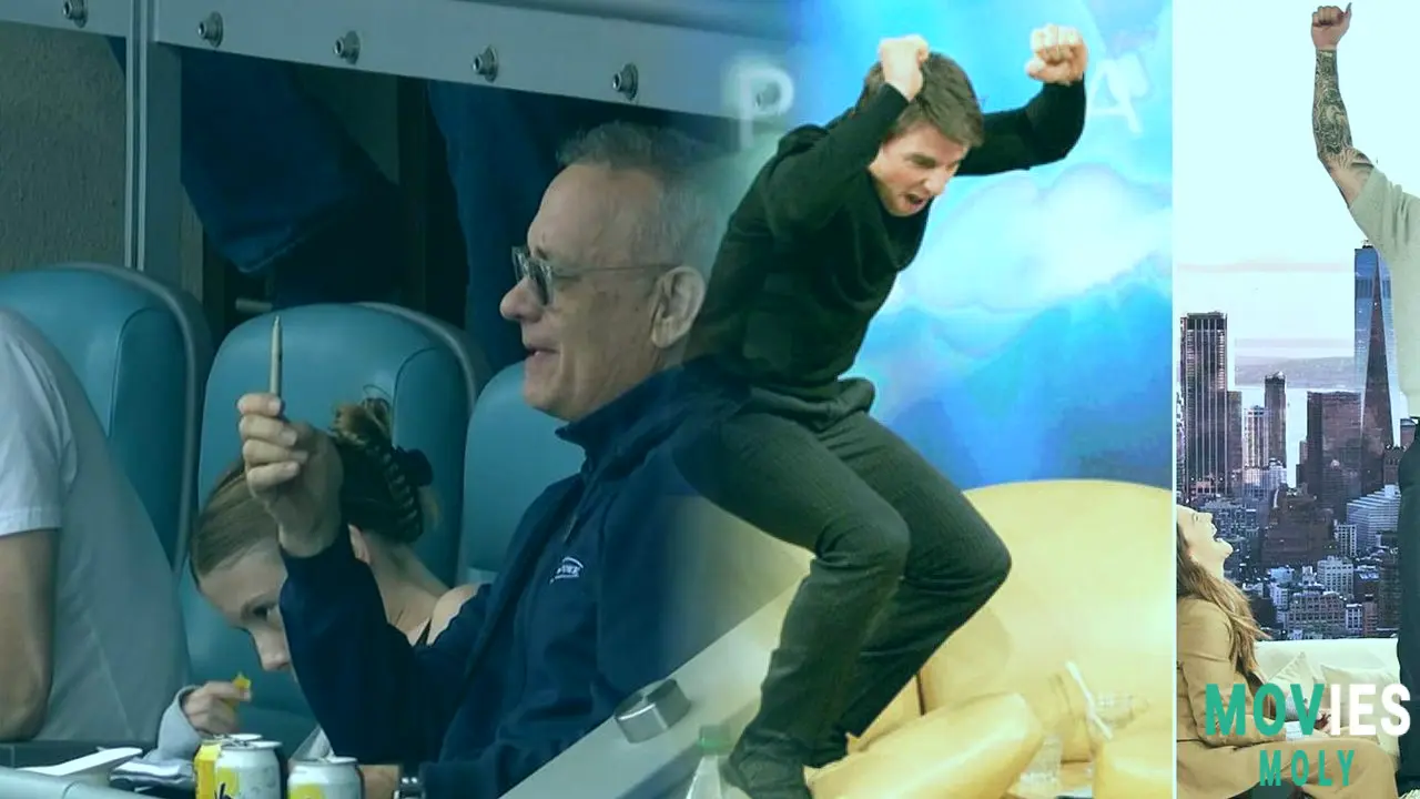 Batter Up! Tom Hanks and Son Colin Catch Dodgers Opening Day Fever (and Colin's Hat Steals the Show!) Main Image
