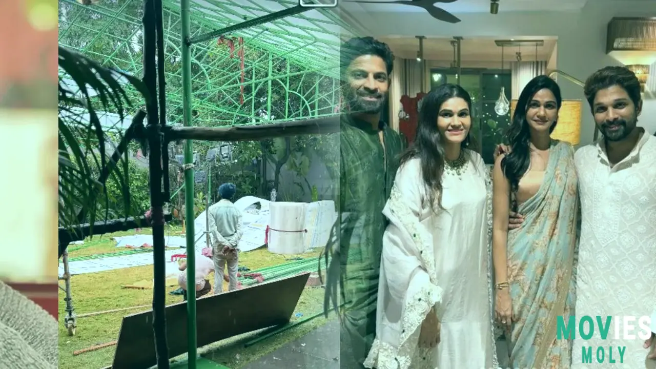 Cyclone Montha Shifts Allu Sirish & Nayanika's Dream Engagement Indoors! image 6