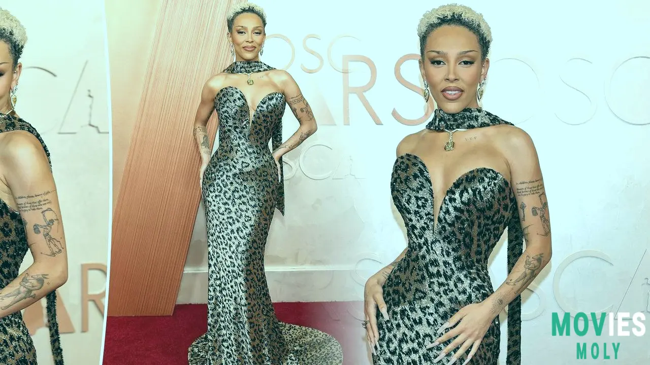 Doja Cat's Oscars Debut: Leopard Print Sparkles Bond Tribute & More! - MoviesMoly image 3