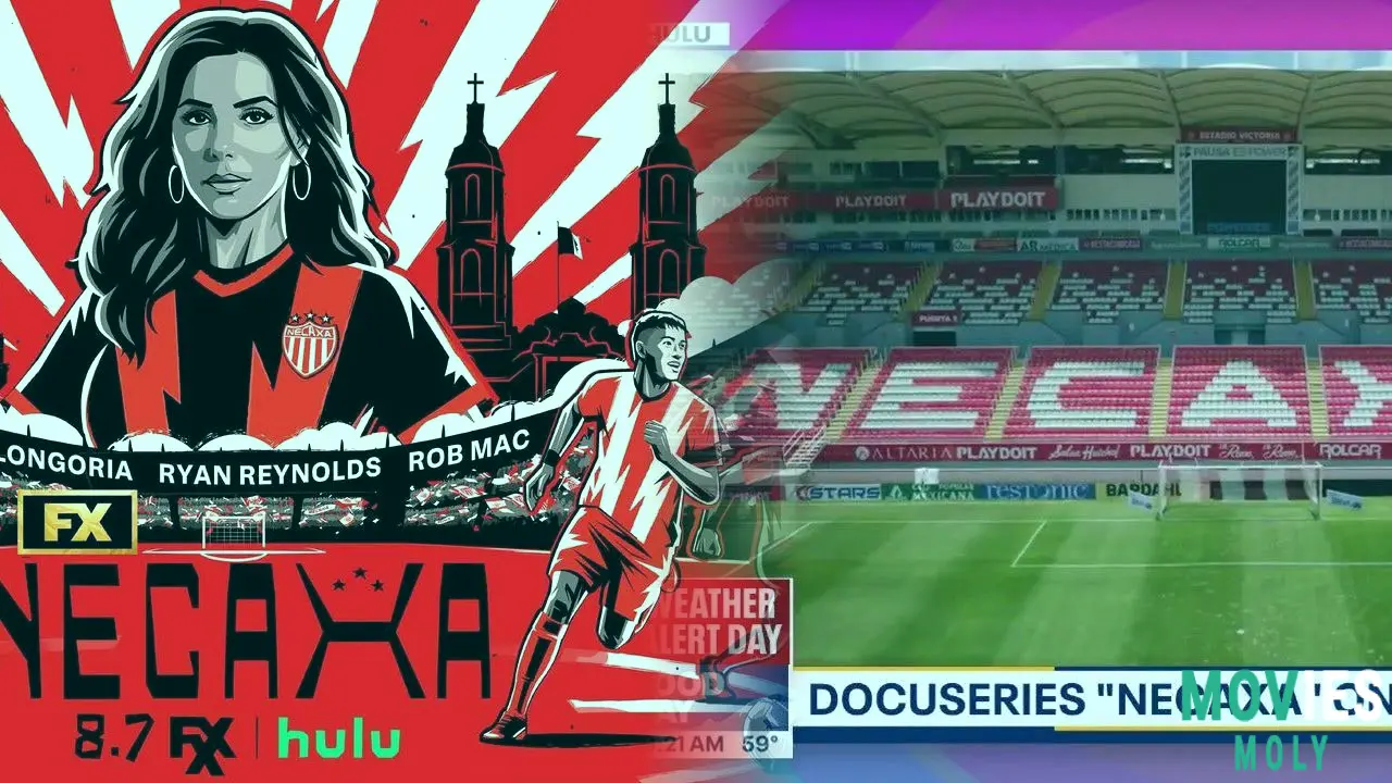 In the docuseries "Necaxa," Eva Longoria, Ryan Reynolds, and Rob Mac talk about Mexican football. image 3