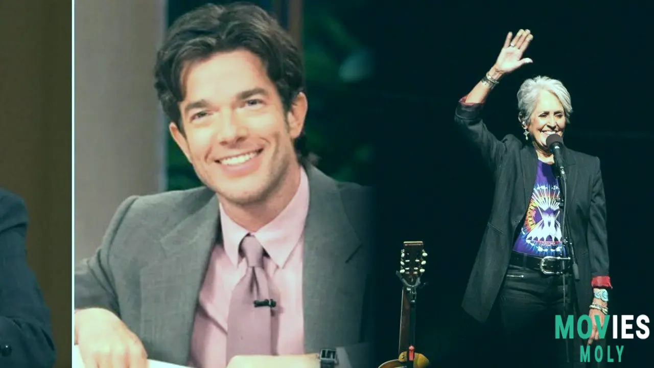 Joan Baez Goes Rogue on John Mulaney's Show: Democracy Billionaires and a Tesla Disaster! image 3