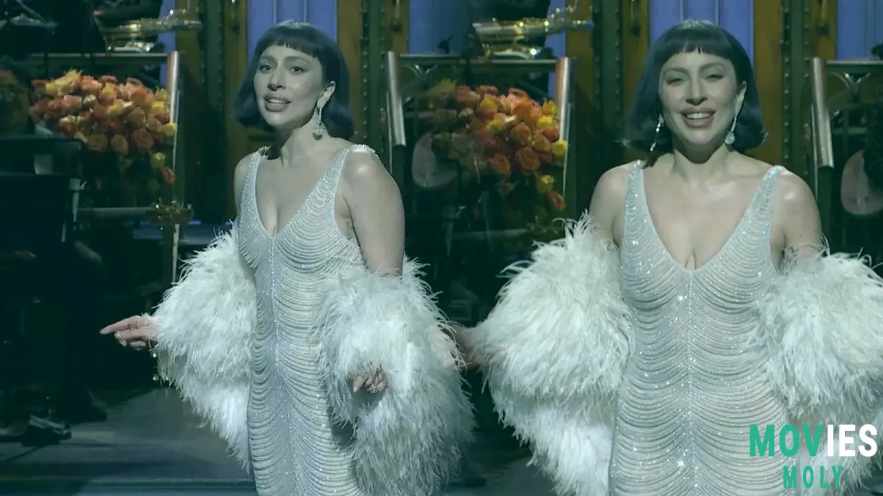 Lady Gaga Lights Up SNL: 'Mayhem' Album Debut Hilarious Sketches and More! image 6
