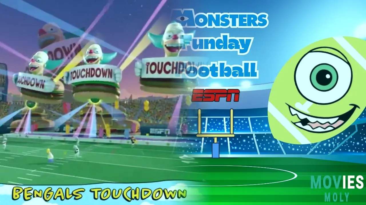 Monsters Funday Football: Pixar's Mike & Sulley Tackle NFL's Eagles vs. Chargers! image 4
