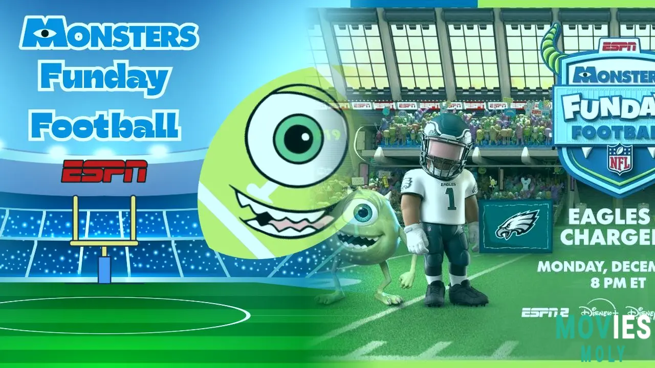 Monsters Funday Football: Pixar's Mike & Sulley Tackle NFL's Eagles vs. Chargers! image 5