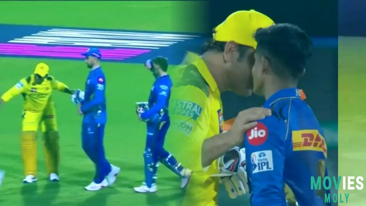 More Than Just a Win: MS Dhoni's Hilarious 'Bat Treatment' Steals the Show After CSK Beats MI! Main Image