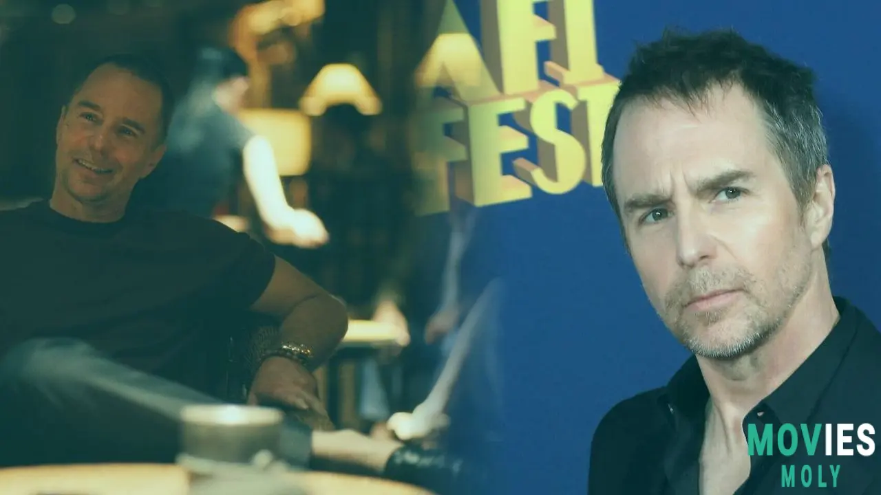 Sam Rockwell discusses his viral White Lotus monologue, acting style, and surprising career moments. Main Image