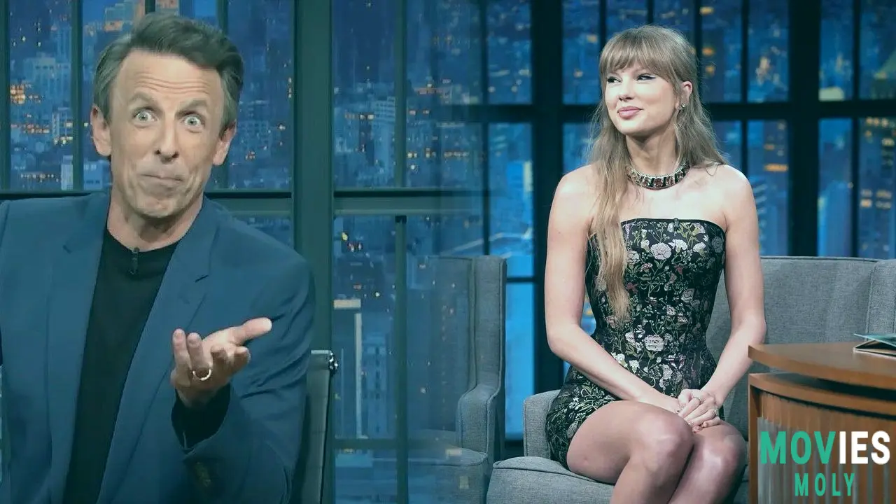 Taylor Swift Commands "Late Night with Seth Meyers" with Album Triumphs, Engagement Revelations, and Unforgettable Kelce Antics image 6