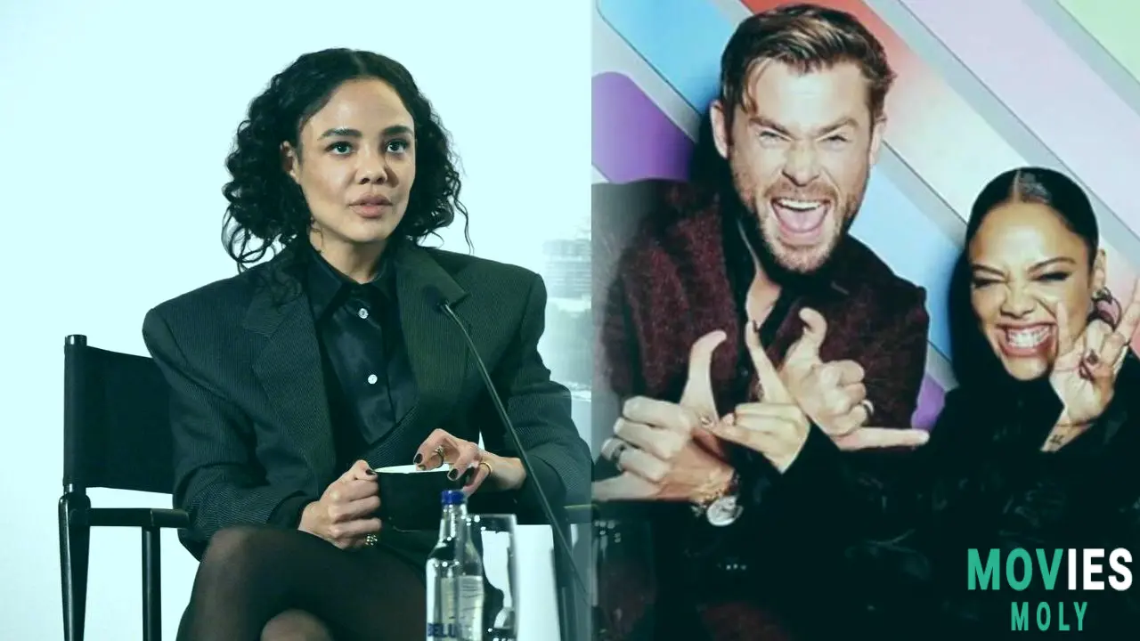 Tessa Thompson Dishes on 'Baby With Muscles' Chris Hemsworth & More Marvel Set Secrets Main Image