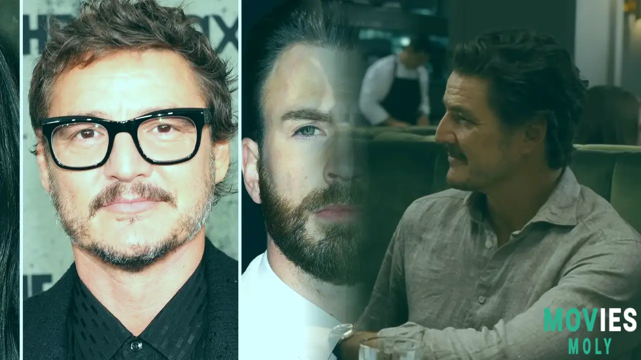 Uh Oh Love Triangle Alert! Chris Evans Pedro Pascal and Dakota Johnson Get Messy in 'Materialists' Trailer image 4