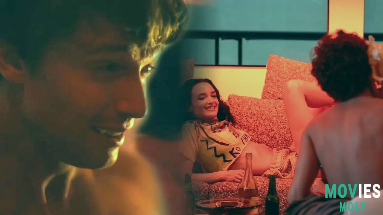 Wait What Did Sam Nivola and Patrick Schwarzenegger Just Do on White Lotus? Let's Talk About That Kiss image 4