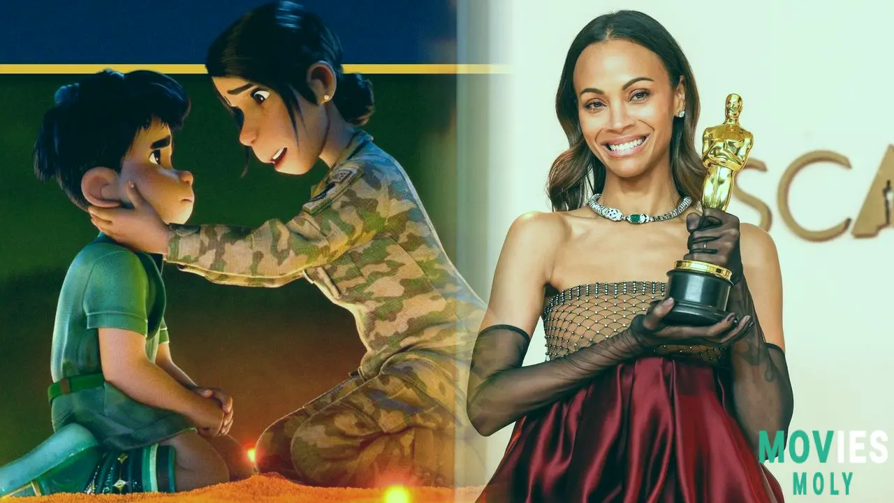 Zoe Saldaña Celebrates Her Oscar in a Unique Way and Brings Family Fun to Her New Movie Elio image 5