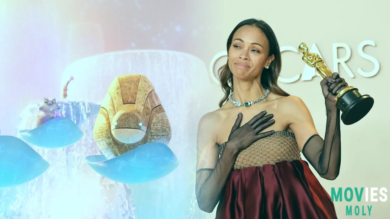 Zoe Saldaña Celebrates Her Oscar in a Unique Way and Brings Family Fun to Her New Movie Elio Main Image