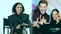 Tessa Thompson Dishes on 'Baby With Muscles' Chris Hemsworth & More Marvel Set Secrets