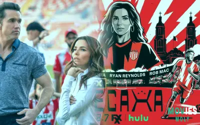 In the docuseries "Necaxa," Eva Longoria, Ryan Reynolds, and Rob Mac talk about Mexican football.