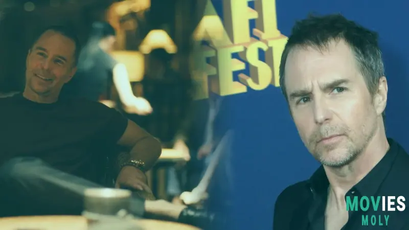Sam Rockwell discusses his viral White Lotus monologue, acting style, and surprising career moments.