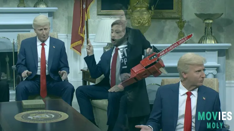 SNL's Cold Open Gets Chaotic: Trump and Zelenskyy Meet Elon Musk (with a Chainsaw?!) image 3